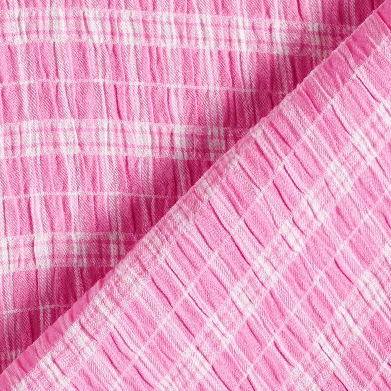 Seersucker Různorodé proužky – růžová/bílá, image number 4