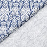 Mušelín / dvojitá mačkaná tkanina Tradiční vzor – bílá/indigová,  thumbnail number 5