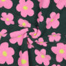 Plyš teddy Květiny | Poppy Fabrics – tmavě zelená/pink,  thumbnail number 4
