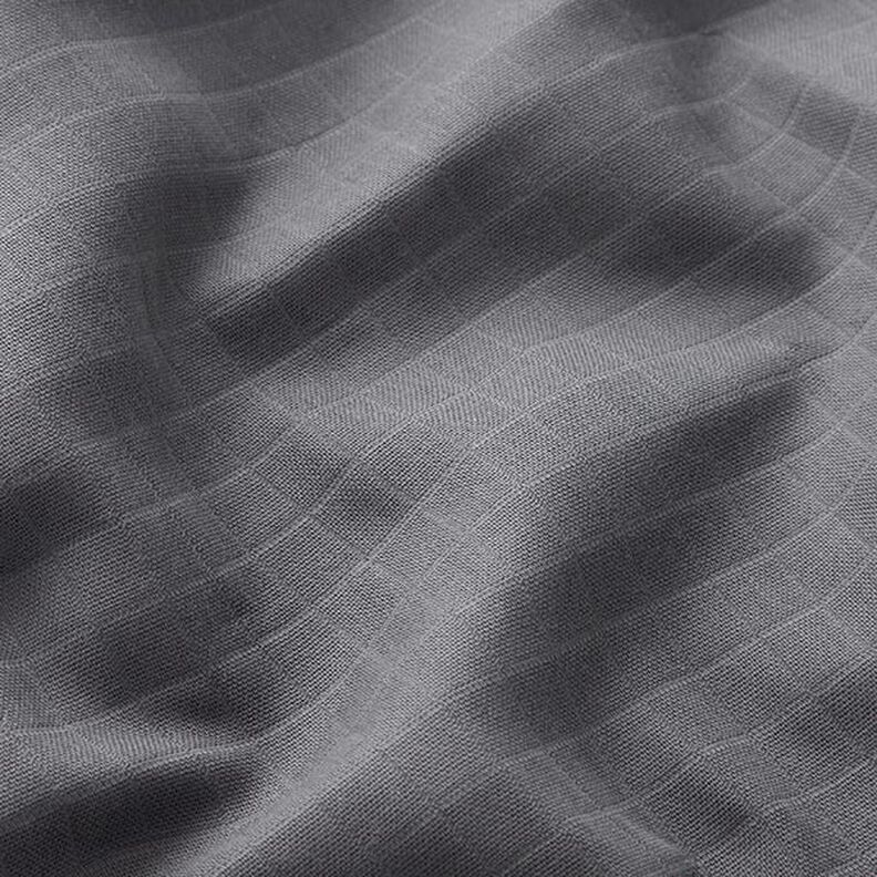 Mušelín / dvojitá mačkaná tkanina Kostičky Doubleface (oboustranná látka) – břidlicově šedá,  image number 2