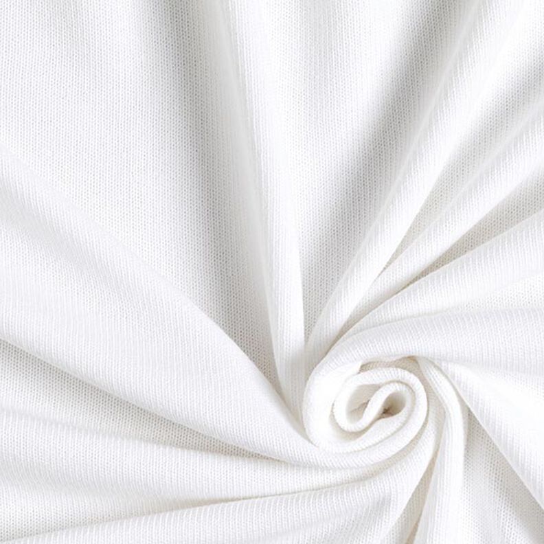 Bavlněná pletenina – bílá,  image number 1