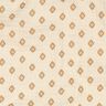 GOTS Mušelín / dvojitá mačkaná tkanina Boho diamantový vzor  | Poppy Fabrics – kremová/skořicová,  thumbnail number 2