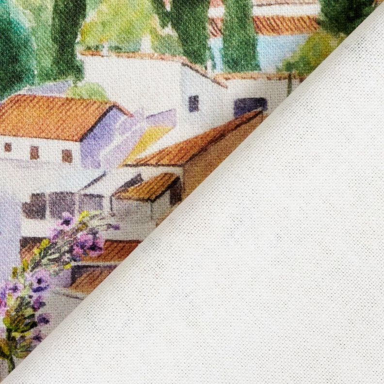 Dekorační látka Polopanama Levandulová krajina – brcalova/levandulová,  image number 4