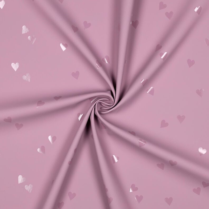 Látka na pláštěnky Malá srdíčka | Poppy Fabrics – světle starorůžová,  image number 3