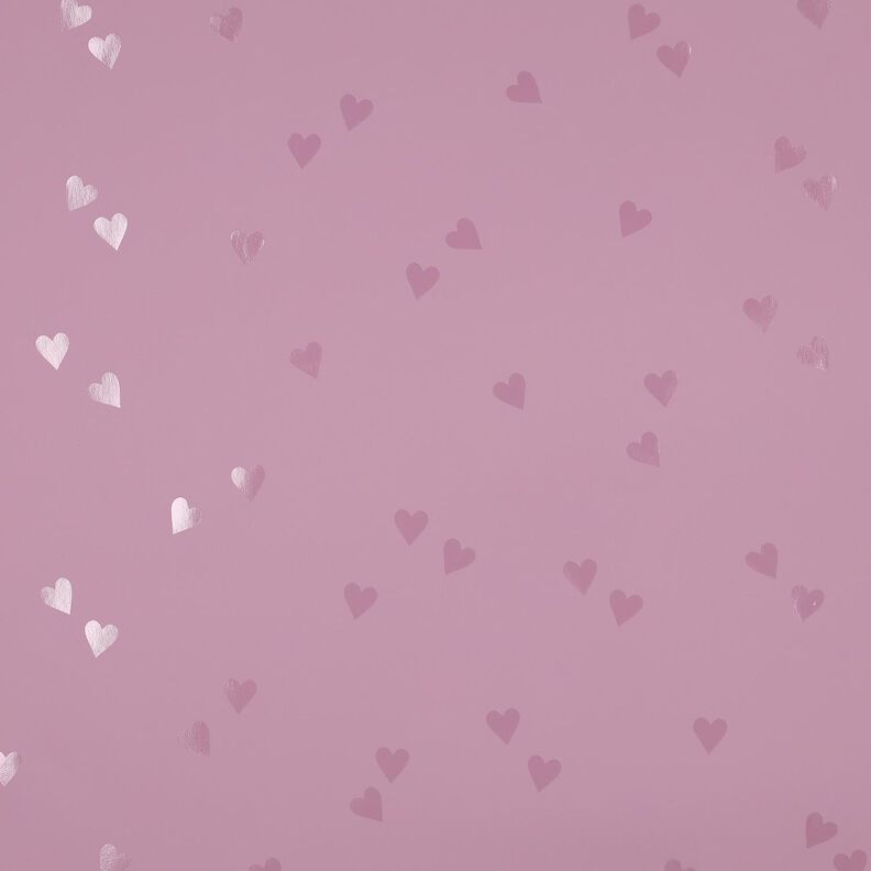Látka na pláštěnky Malá srdíčka | Poppy Fabrics – světle starorůžová,  image number 1