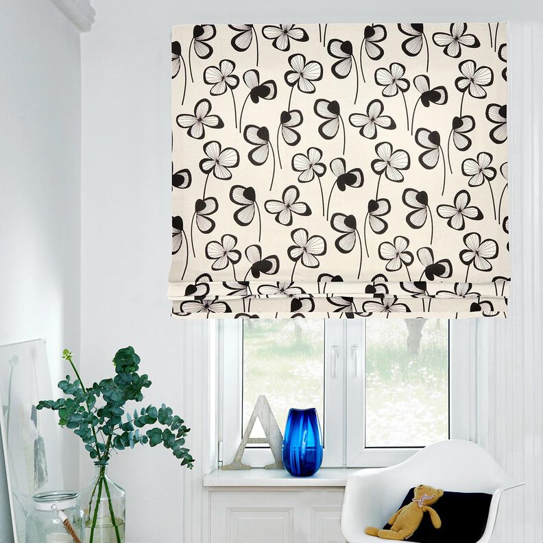 Dekoračn&iacute; l&aacute;tka Polopanama Abstraktn&iacute; jetel &ndash; př&iacute;rodni/čern&aacute;,  image number 5