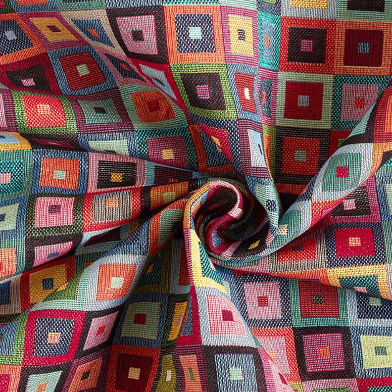 Dekorační látka Gobelín Kostka – petrolejová, image number 4