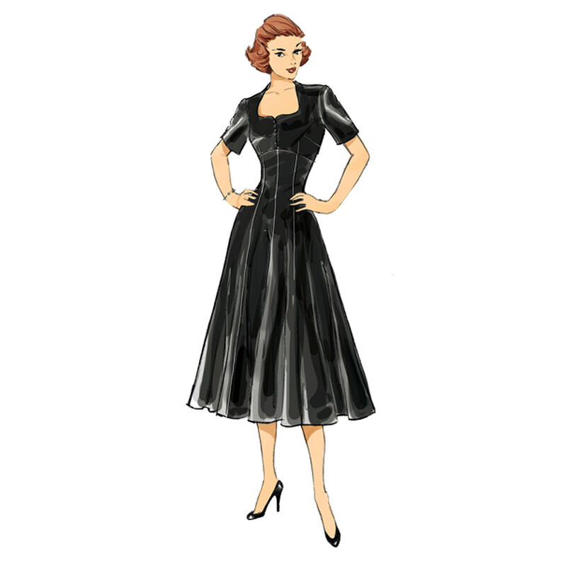 Vintage šaty 1952, Butterick 6018|40 - 48,  image number 5