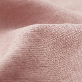 Lehká lněná směs předepraná – světle starorůžová, 