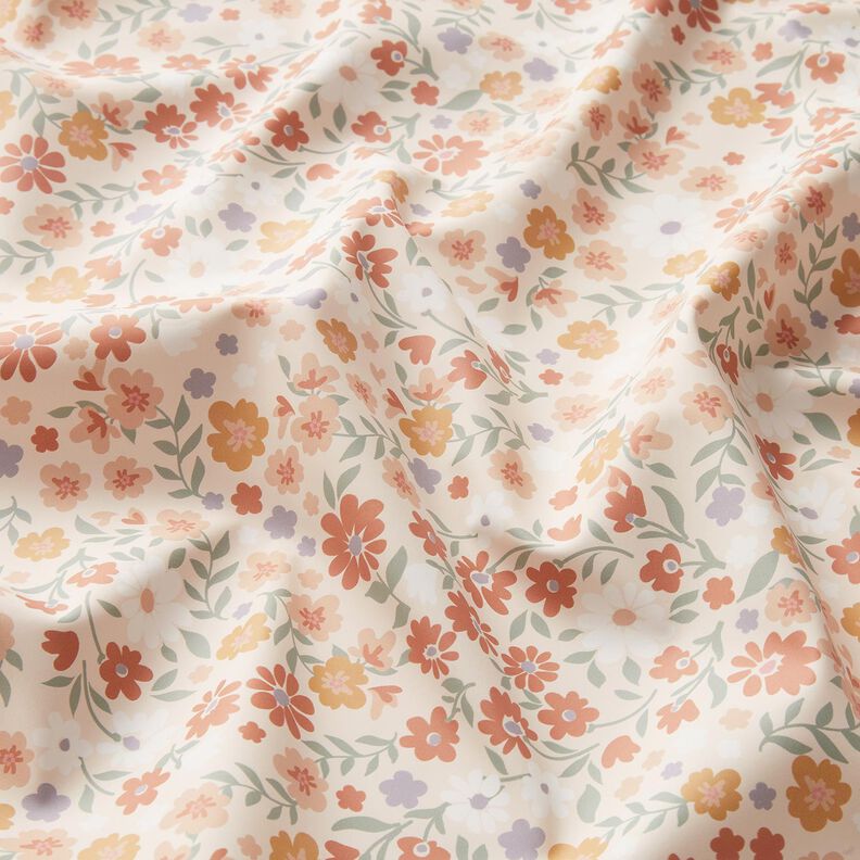 Látka na pláštěnky Květinová louka digitální potisk – rose,  image number 3
