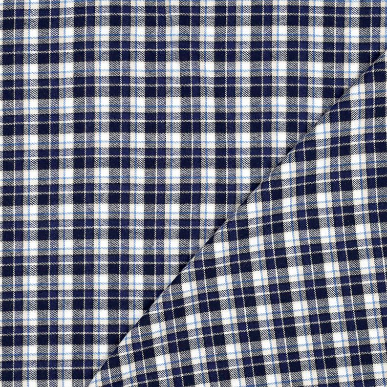 Bavlněný flanel malé kostrky – namornicka modr/vlněná bílá,  image number 3