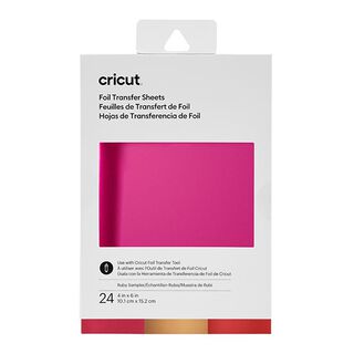 Přenosové fólie Cricut Ruby [ 10,1 x 15,2 cm | 24 ks ], 