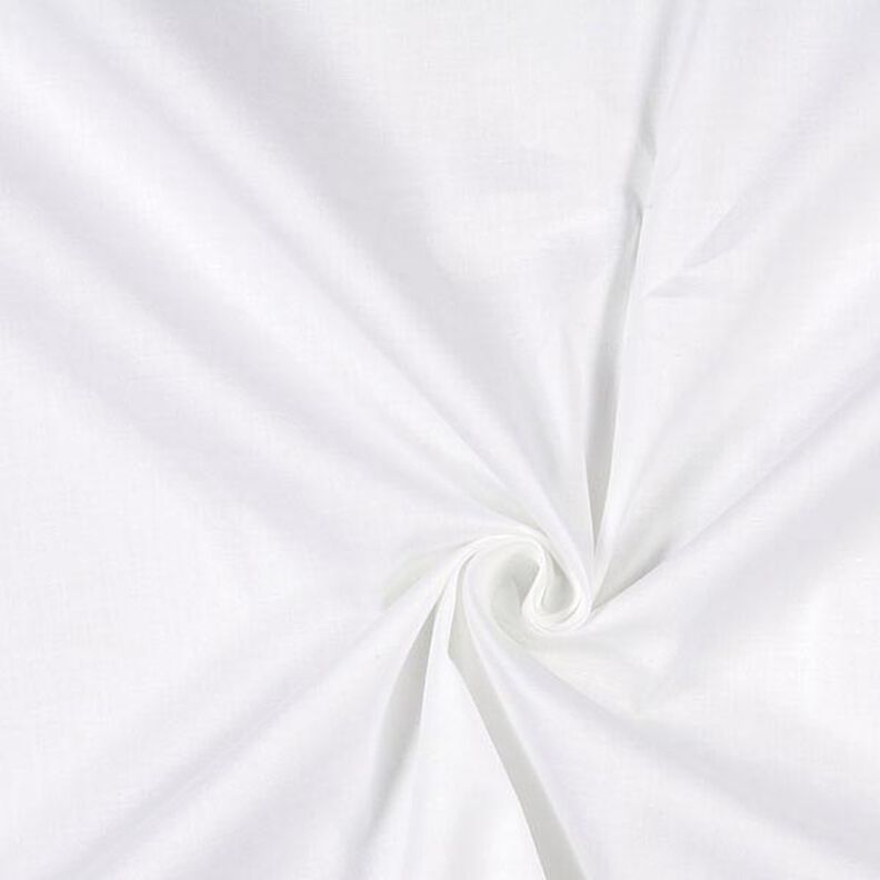 Popelínová látka strečová – bílá,  image number 1