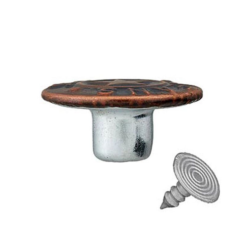 Džínový patentní knoflík Hvězdička – mědená,  image number 2