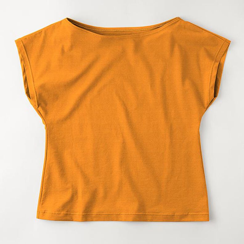 Bavlněný žerzej Medium jednobarevný – oranžová, image number 8