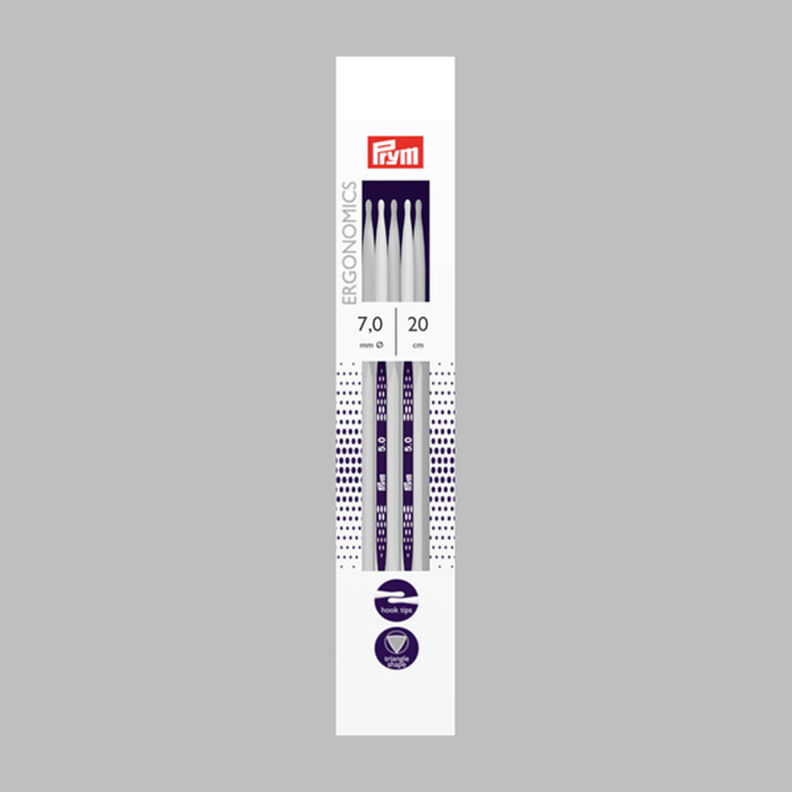 7,0 | 20 cm Punčochové jehlice Ergonomics | Prym,  image number 1