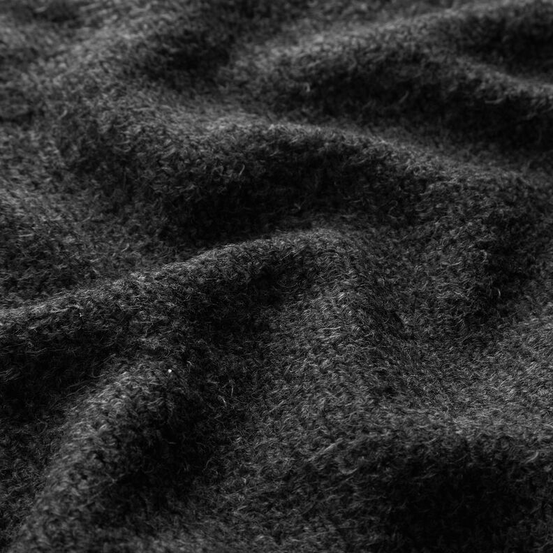 Kabátový úplet melír – antracitová, image number 2