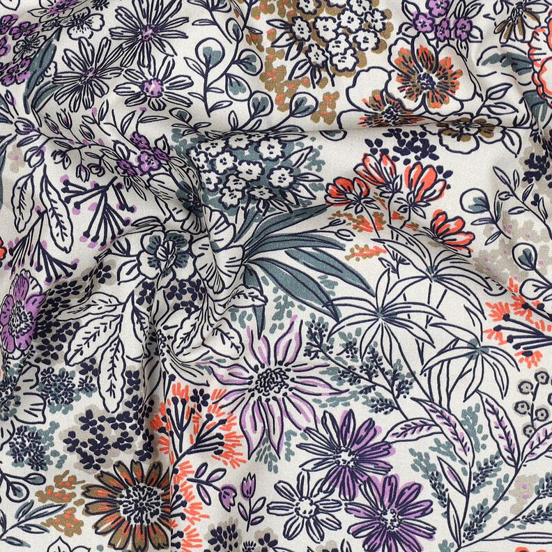 Bavlněný popelín Divoké květiny | Poppy Fabrics – bílá, image number 2