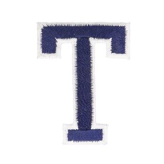 Aplikace písmeno T [ Výška: 4,6 cm ] – namornicka modr, 