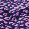 Povrstvená bavlna Abstraktní Leopardí vzor | Poppy Fabrics – noční modrá/pink,  thumbnail number 2