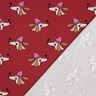 Letní teplákovina Pes s kloboukem | Poppy Fabrics – tmavě červená/pink,  thumbnail number 3