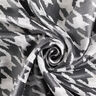 Směs viskózy s kovovým leskem a psím brkem – černá/bílá | Zbytek 70cm,  thumbnail number 4