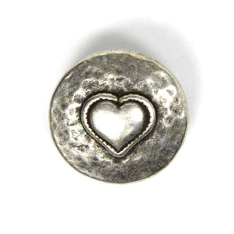 Kovový knoflík Heart,  image number 1