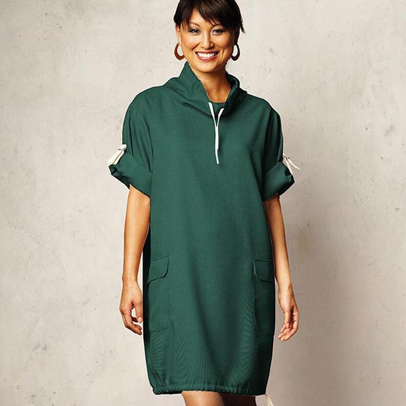 Lehké francouzské froté jednobarevné – jedlově zelená,  image number 9