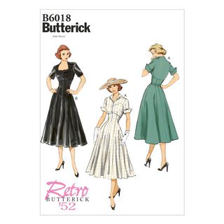 Vintage šaty 1952, Butterick 6018|40 - 48, 