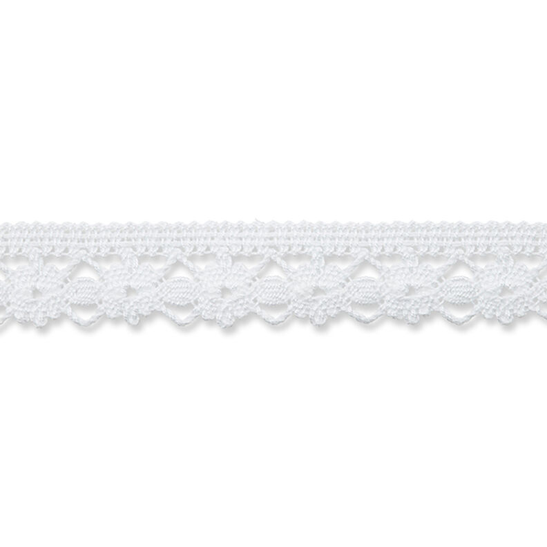 Paličkovaná krajka [ 22mm ] – vlněná bílá,  image number 2