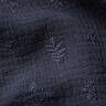 Mušelín / dvojitá mačkaná tkanina Výšivky květin a větví – namornicka modr,  thumbnail number 6
