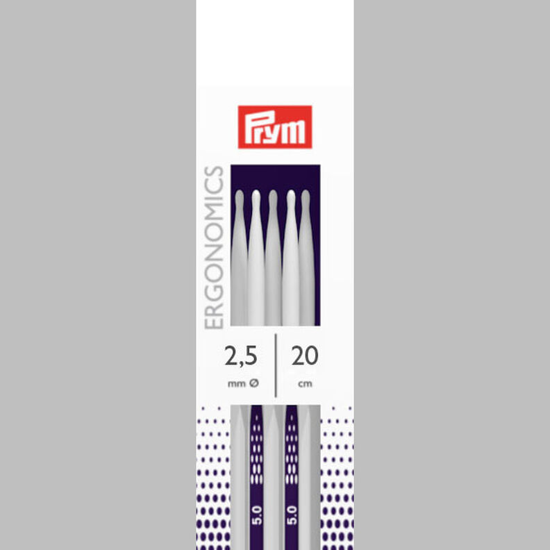 2,5 | 20 cm Punčochové jehlice Ergonomics | Prym,  image number 2