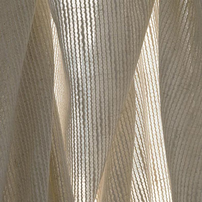 Látka na záclony tkaná struktura 300 cm – světle béžová,  image number 9