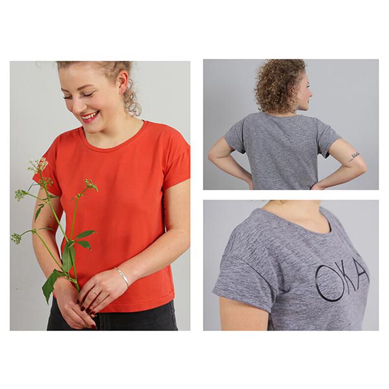 FRAU TINA – ležérní jednoduché tričko s krátkým rukávem, Studio Schnittreif  | XS -  XXL,  image number 2