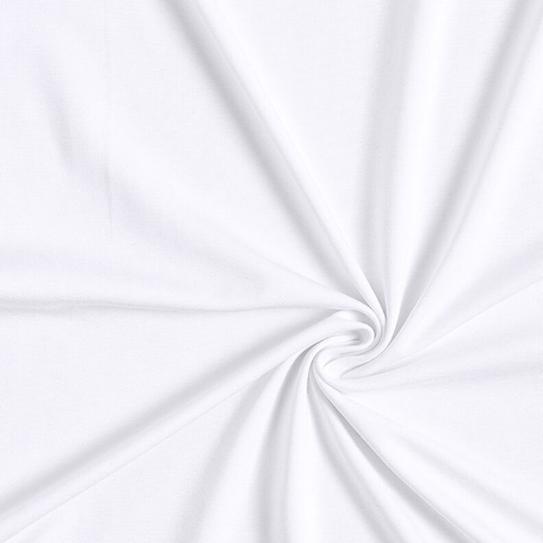 Tencel Modalový žerzej – bílá,  image number 1