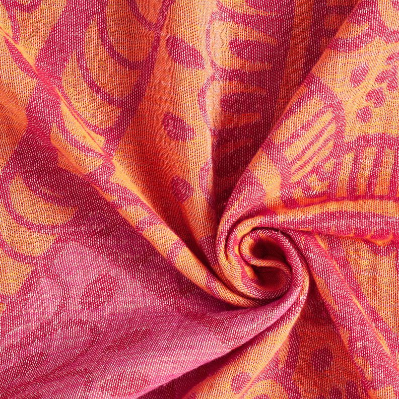 Plážové oblečení Hamamtuch Jacquard-Ornamente – červená/broskvově oranžová,  image number 3