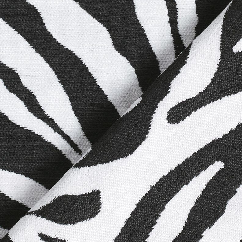 Čalounická látka Žakár Zebra – bílá/černá, image number 4