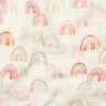 Mušelín / dvojitá mačkaná tkanina Barevné duhy digitální potisk | Poppy Fabrics – slonová,  thumbnail number 2