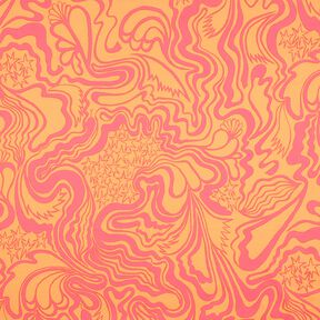 Bavlněný popelín The Wanderer – meruňková/pink, 