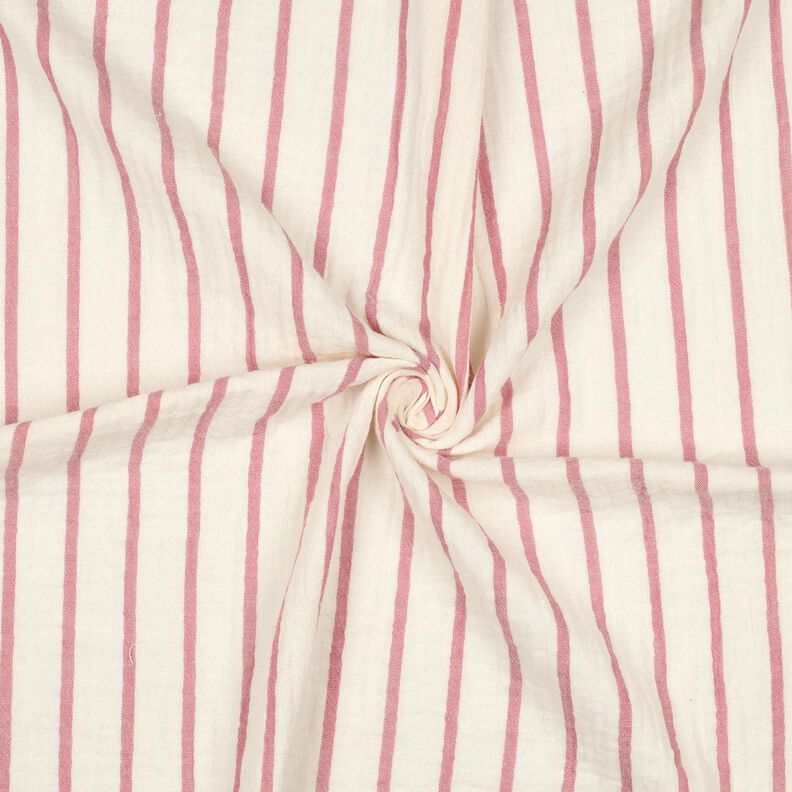 Mušelín / dvojitá mačkaná tkanina Barevné pruhy příze  | Poppy Fabrics – pastelově fialová/vlněná,  image number 3