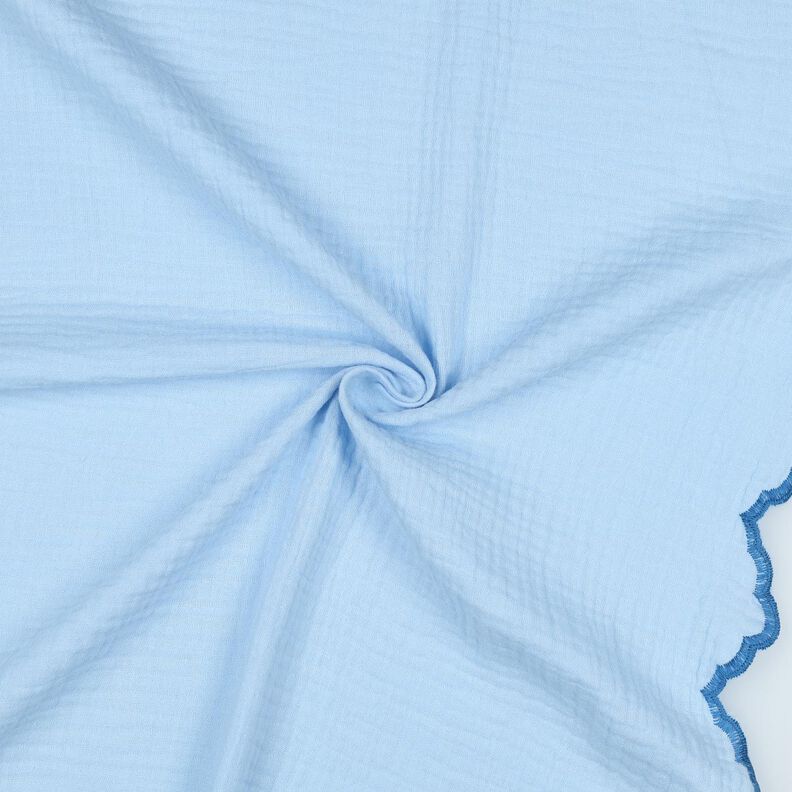 Mušelín / dvojitá mačkaná tkanina Oboustranně zahnutý okraj | Poppy Fabrics – světle, image number 3
