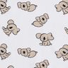 GOTS Bavlněný žerzej Koala | Poppy Fabrics – bílá/mandlová,  thumbnail number 1