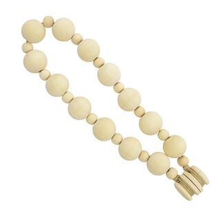 Magnetická úchytka z dřevěných kuliček [51cm] – přírodni, 