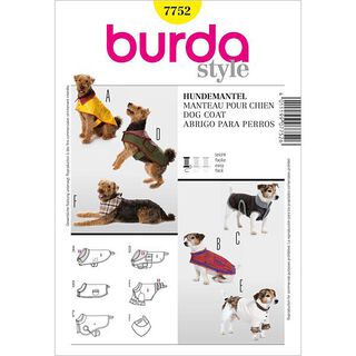 Psí kabátek, Burda 7752, 