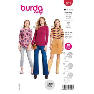 tričko | Burda 5876 | 34-48, 