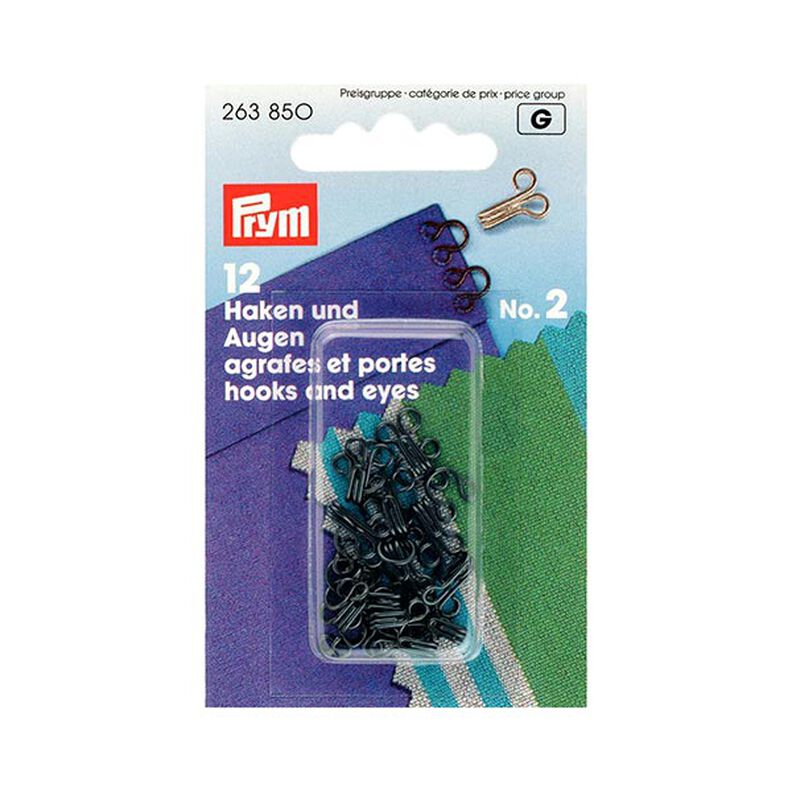 Pružinový háček a očko [12 pár] | PRYM,  image number 1