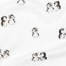 GOTS Mušelín / dvojitá mačkaná tkanina Tučňáci digitální potisk | Poppy Fabrics – slonová,  thumbnail number 2