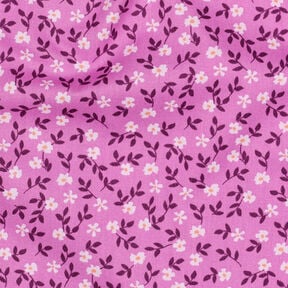 GOTS Bavlněný popelín Rozsypané kvítky | Poppy Fabrics – pink/bílá, 