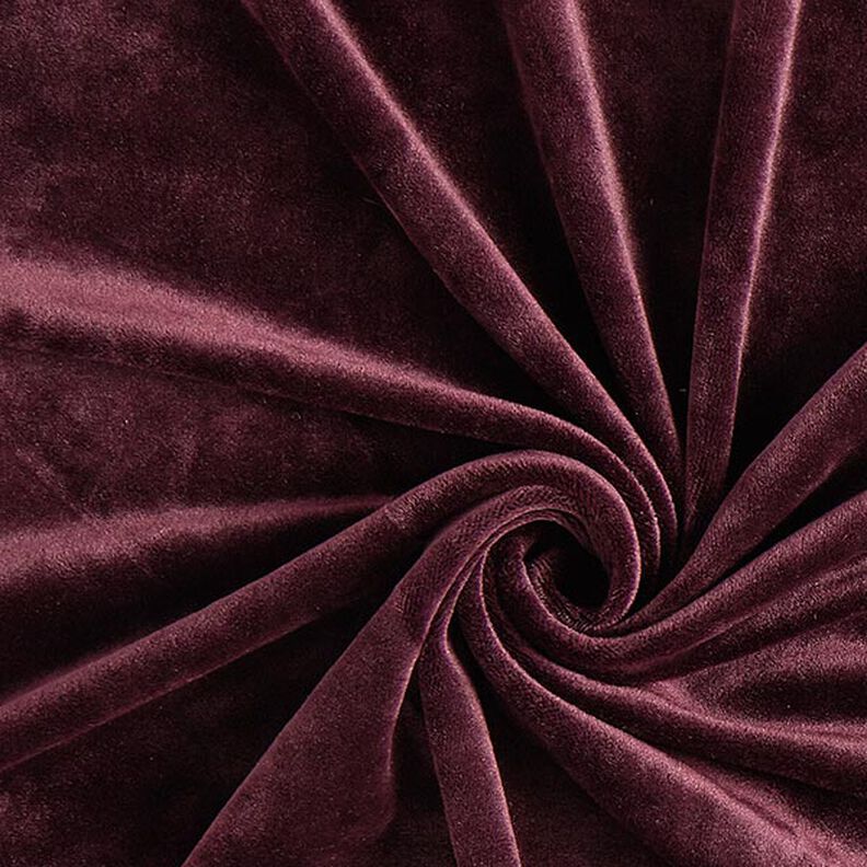 Strečový samet nicki – barva lilku,  image number 1