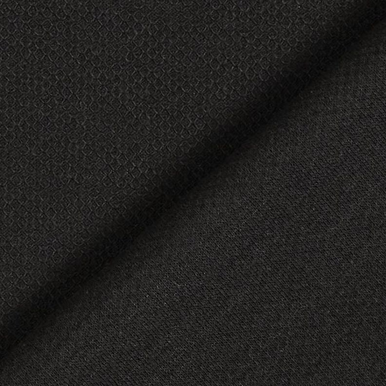 Bavlna Piqué Uni – černá,  image number 3